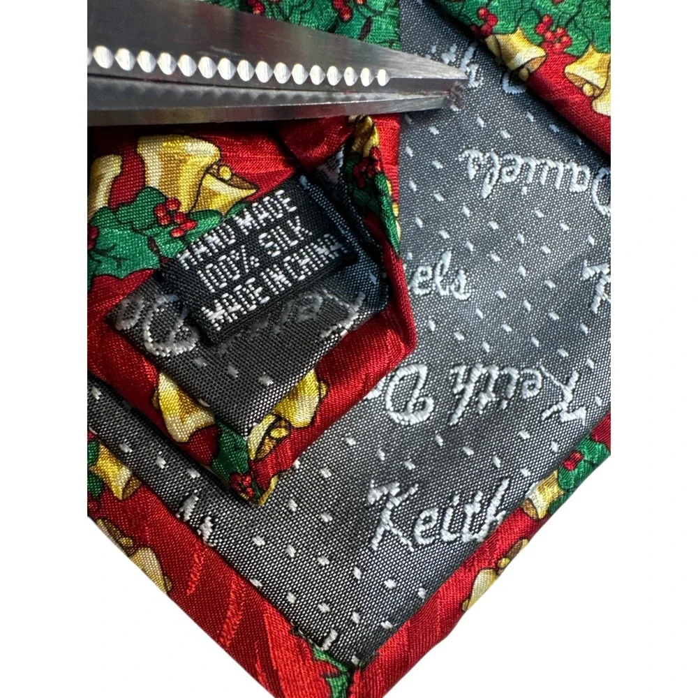 Stafford Noel Keith Daniels‎ Christmas Silk Necktie Lot 3Pc Preowned Holiday